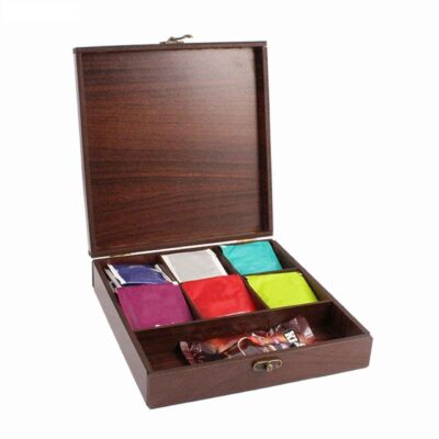 Majnoon Theme Wooden Tea Storage Box – Persian Chest Organizer