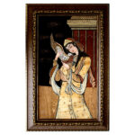 Marquetry Wood Inlay Art – Artistic Persian Lady of love