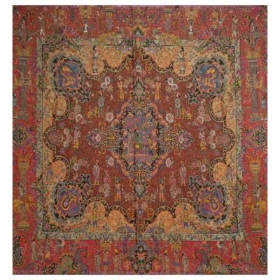 Yazd Termeh Tablecloth Luxurious with Floral Pattern Kourosh