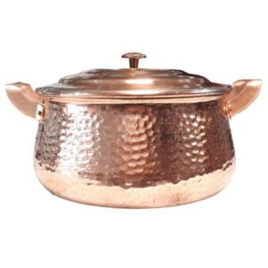 intage Persian Handmade Copper Stock Pots (6x)