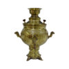 Persian Brass Samovar Decorative Coal Tea Maker Floral Motifs 6-Liter