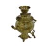 Persian Brass Samovar Decorative Coal Tea Maker Floral Motifs 6-Liter