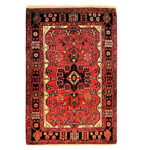 Persian Carpet Intricately Hand-Knotted Medallion Wool Nour