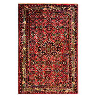 Persian Wool Carpet Hand-Knotted with Intricately Medallion Design Nour