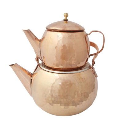 Persian Copper Double Teapot Durable and Hammered Afs03