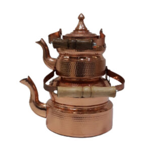 Iranian Hammered Copper Kettle & Teapots Model Brown