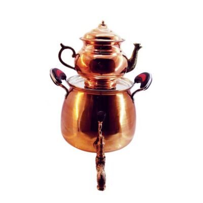 Persian Copper Stovetop Samovar Tea Maker with Teapot 3-Liter