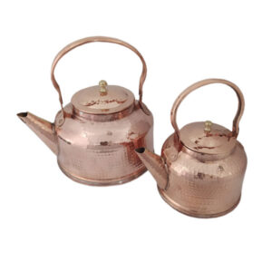 Iranian Hammered Copper Kettle & Teapots Model Nazarian