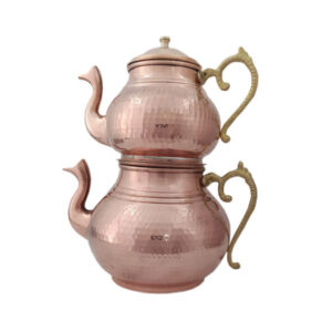 Persian Copper Double Teapot Durable and Hammered Silva