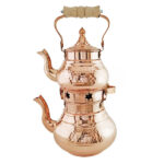 Persian Copper Double Teapot Durable and Hammered Star