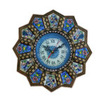 Handcrafted Persian Wooden Wall Clock - Khatam Marquetry Art, Darya