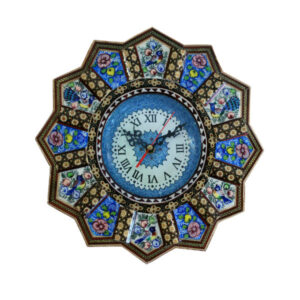 Iranian Minakari wall clock Model Darya