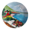 Decorative Pottery Plate Hand-Painted Picture