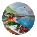 Decorative Pottery Plate Hand-Painted Picture