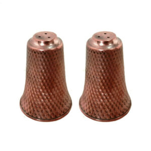 Iranian Set of 2 Copper Salt Shaker Model Almas