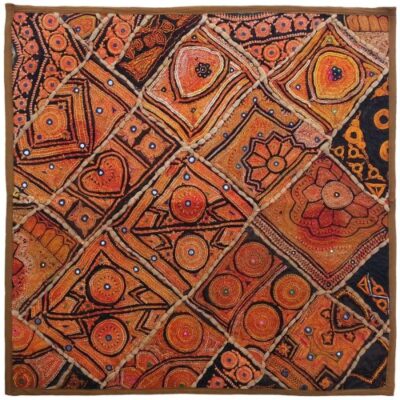 Patchwork Embroidered Tablecloth Model Town
