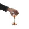 Handcrafted Persian Copper Wine Glass Stemware - Hammered Model Asal