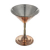 Handcrafted Persian Copper Wine Glass Stemware - Hammered Model Asal