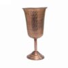 Handcrafted Persian Copper Wine Glass Stemware - Hammered Model Aseman