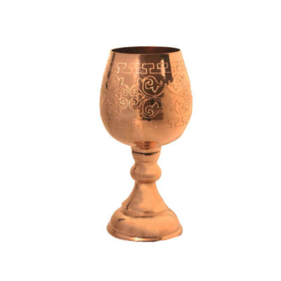 Handcrafted Persian Copper Wine Glass Stemware – Hammered