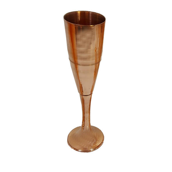 Handcrafted Persian Copper Wine Glass Stemware - Hammered Model Hakhamanesh
