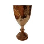 Handcrafted Persian Copper Wine Glass Stemware - Hammered Model Sunny