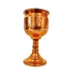 Handcrafted Persian Copper Wine Glass Stemware - Hammered Model Twilight