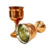 Handcrafted Persian Copper Wine Glass Stemware - Hammered Model Twilight