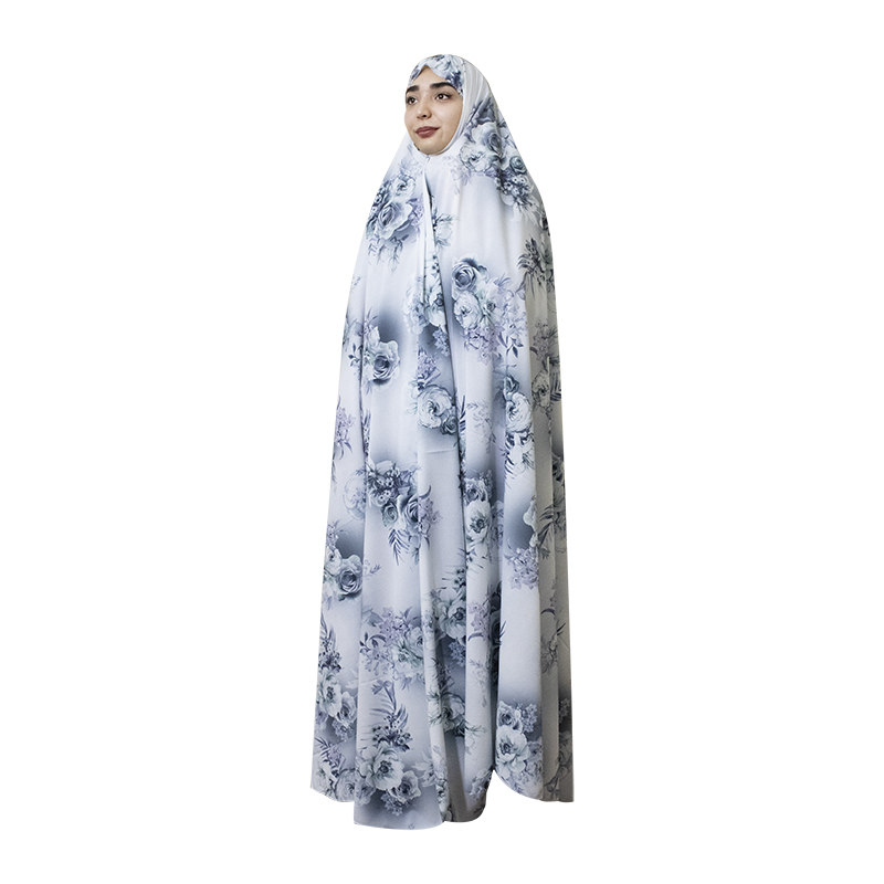 Iranian Cultural Chador for Women – Colorful, Ideal for Daily Use and Namaz, Purple Flowers