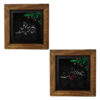 Set of 2 Decorative Framed Islamic Tiles - Moharam