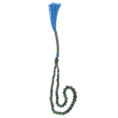 Persian Neyshabur Turquoise Rosary: Prayer 66 Beads Handcrafted Tasbih