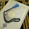 Persian Neyshabur Turquoise Rosary: Prayer 66 Beads Handcrafted Tasbih