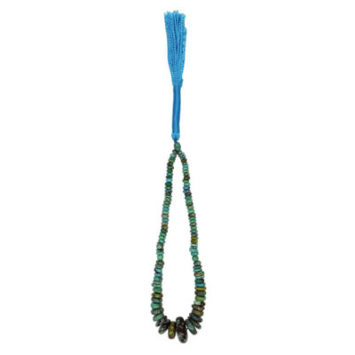 Persian Neyshabur Turquoise Rosary: Prayer 101 Beads Handcrafted Tasbih