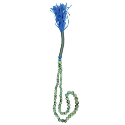 Persian Neyshabur Turquoise Rosary: Prayer 66 Beads Handcrafted Tasbih