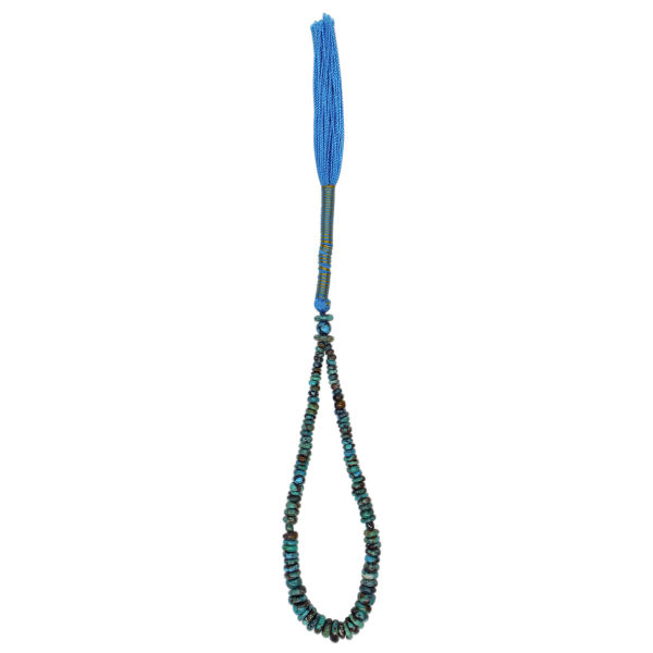 Persian Neyshabur Turquoise Rosary: Prayer 66 Beads Handcrafted Tasbih Mahan