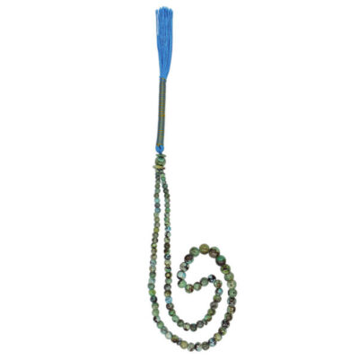 Persian Neyshabur Turquoise Rosary: Prayer Beads Handcrafted Tasbih I
