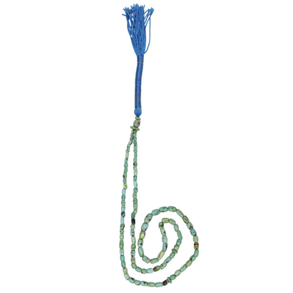 Persian Neyshabur Turquoise Rosary: Prayer 101 Beads Handcrafted Tasbih II