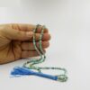 Persian Neyshabur Turquoise Rosary: Prayer 101 Beads Handcrafted Tasbih II
