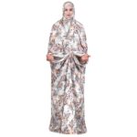 Islamic Namaz Chador for Women Ideal for Praying – White Floral