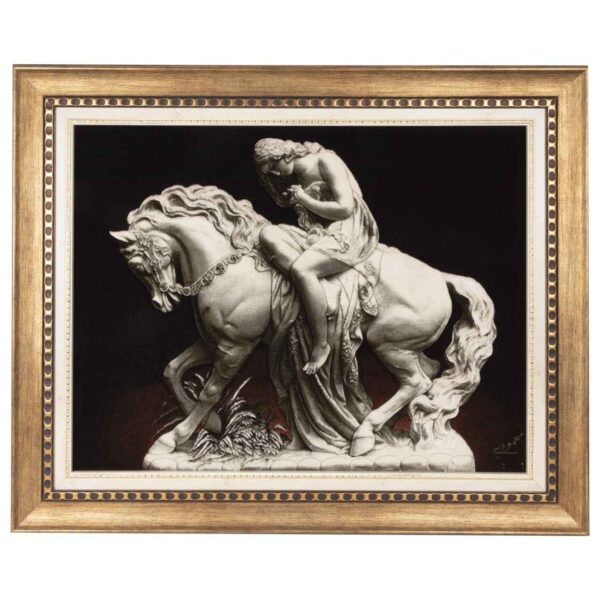 Lady Godiva Handwoven Embossed Tableau Rug