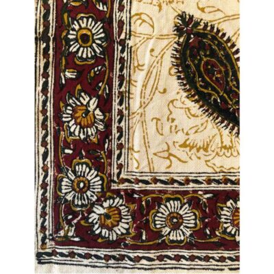 Islamic Block Print Tablecloth Model Ya Qamar e Bani Hashim
