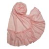 Solid Pink Cotton Shawl for Women