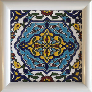 Persian Ceramic Tile Tableau Model Blue01