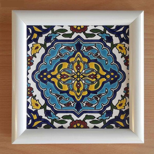 Persian Ceramic Tile Tableau Model Blue01