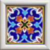 Decorative Persian Framed Ceramic Tile - Majnoon