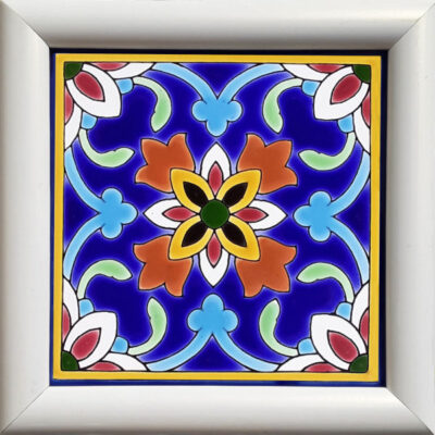 Decorative Persian Framed Ceramic Tile – Majnoon