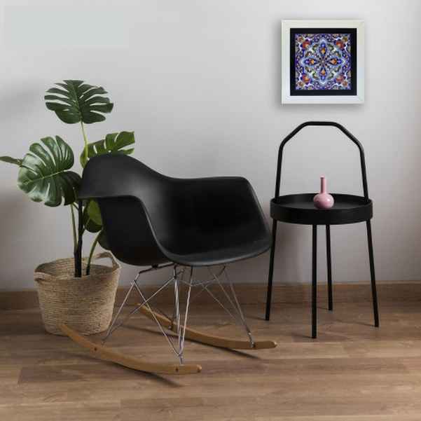 Decorative Persian Framed Ceramic Tile – Nikta