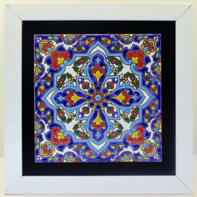 Decorative Persian Framed Ceramic Tile – Nikta