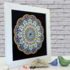 Decorative Persian Framed Ceramic Tile - Serin