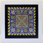 Decorative Persian Framed Ceramic Tile - Shamsin